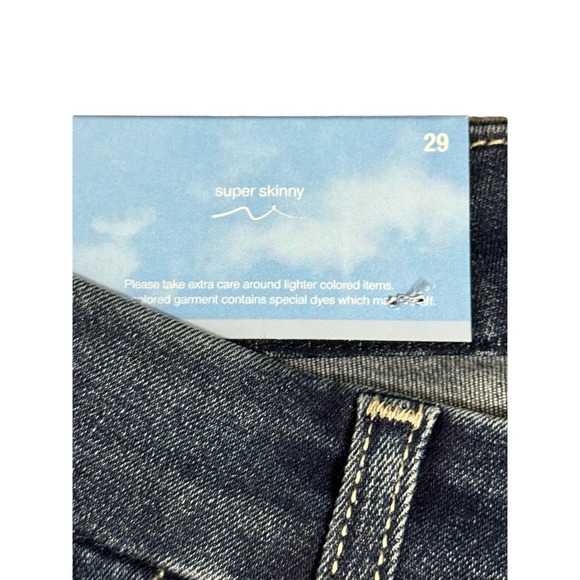 NWT 7 For All Mankind B(air) Denim Ankle Skinny Jeans Blue Women's Size 29 - Picture 4 of 7
